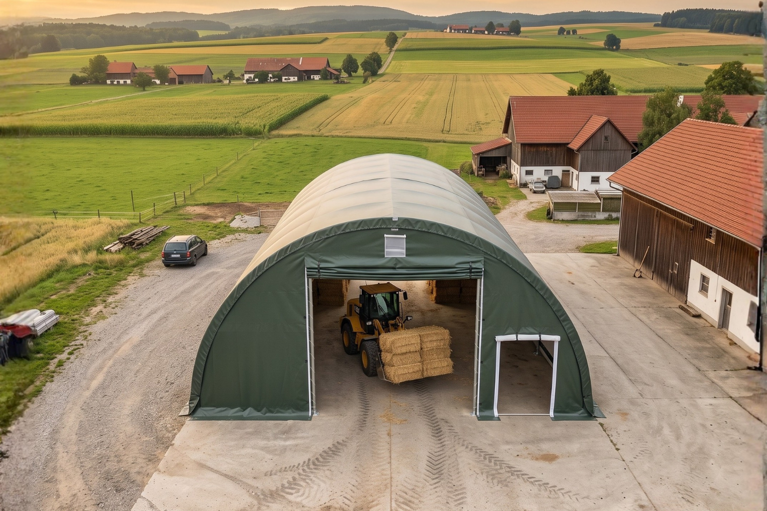 Covertop Rundbogenhalle für die Landwirtschaft